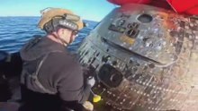 Primera imagen en primera persona del rescate de la tripulación del Artemis II