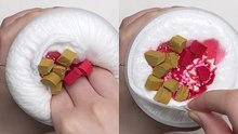 This video of 'Fold Tart Berry' slime being manipulated is utterly CALMING