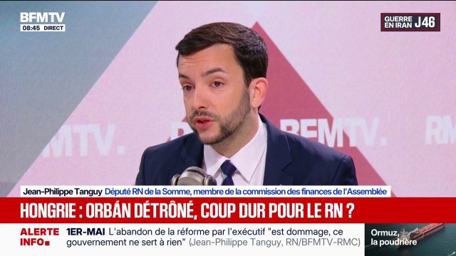 Entre Vladimir Poutine et l'Union européenne, on choisit l'Union européenne , Jean-Philippe Tanguy (RN) à propos du gouvernement de Viktor Orbán, accusé d'avoir livré des informations confidentielles à la Russie