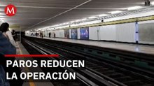 Metro sufre retrasos y saturación por paros escalonados