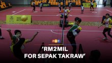 Anwar announces RM2 million for sepak takraw development