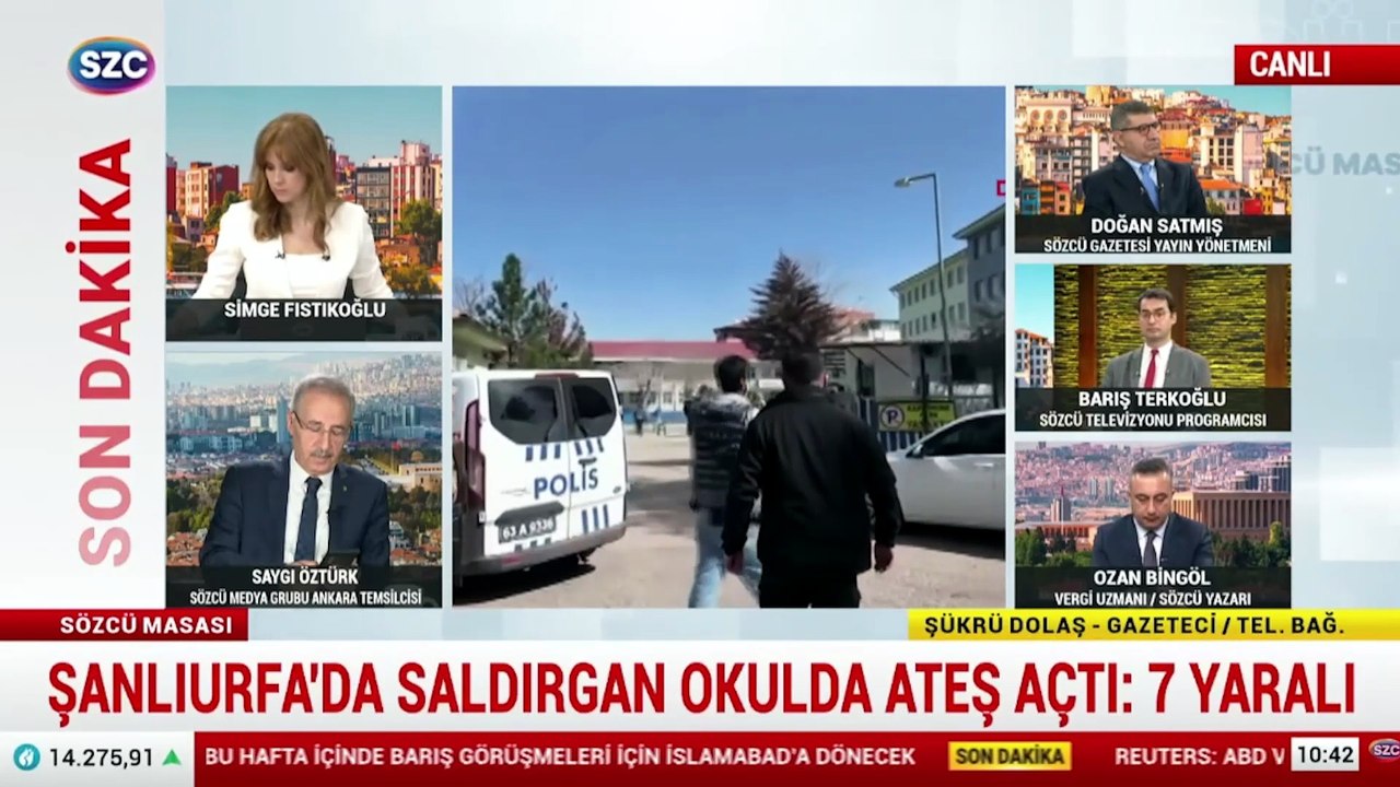 Şanlıurfa'da saldırgan okula ateş açtı SÖZCÜ TV'de gazeteci Şükrü Dolaş gelişmeleri aktardı