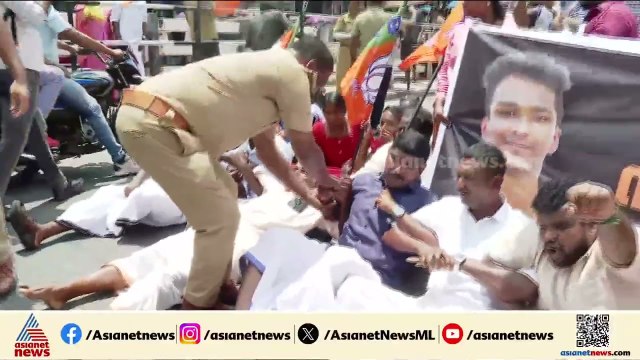 നിതിൻ രാജിന്റെ മരണം; കുറ്റക്കാർക്കെതിരെ നടപടി ആവശ്യപ്പെട്ട് SC മോർച്ച റോഡ് ഉപരോധിച്ചു | Nithin Raj