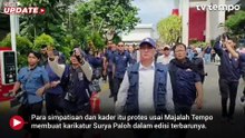 Kader Nasdem Demo soal Karikatur Surya Paloh di Kantor Tempo