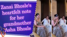 Zanai Bhosle remembers her grandmother Asha Bhosle as “partner in crime” in heartfelt tribute