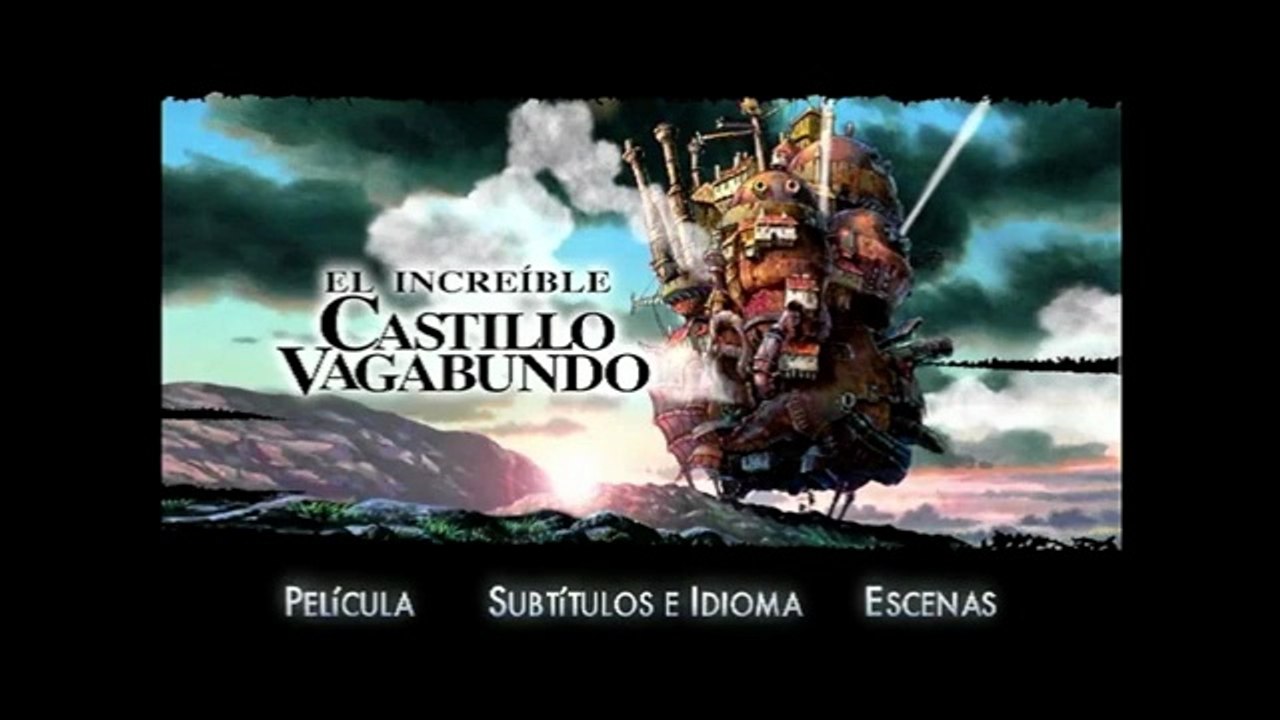 Inicio a El Increíble Castillo Vagabundo - Edición de Colección de 2 Discos 2004 DVD México (Disco 1)