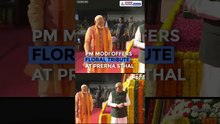 Ambedkar Jayanti: PM Modi Pays Tribute at Prerna Sthal | #Shorts
