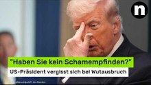 Donald Trump: "Haben Sie kein Schamempfinden?" - US-Präsident vergisst sich bei Wutausbruch