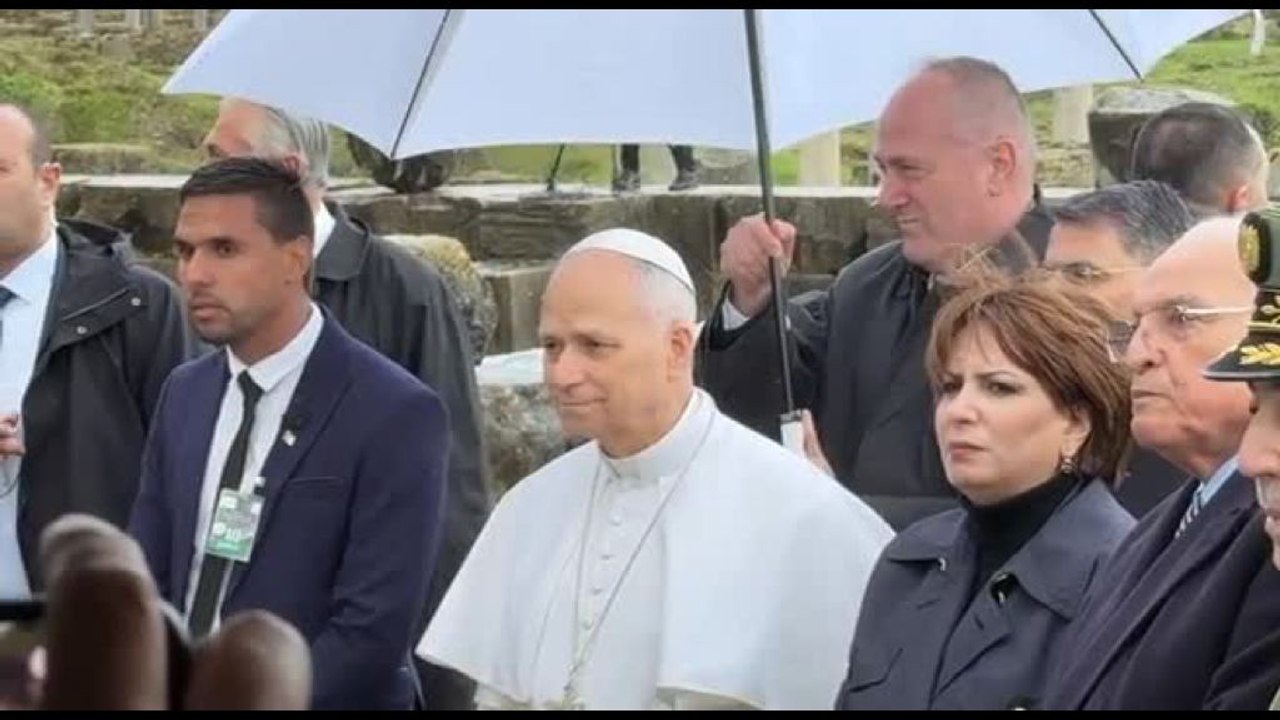 Papa in Algeria, pianta un ulivo a Ippona, terra di Sant'Agostino