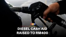 Cash aid for diesel users raised to RM400 for April