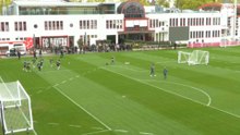 Entrenamiento del FC Bayern de Múnich en la previa de recibir al Real Madrid