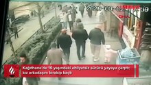 16 yaşındaki ehliyetsiz sürücü yayaya çarptı! Kız arkadaşını bırakıp kaçtı