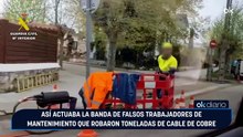 Así actuaba la banda de falsos trabajadores de mantenimiento que robaron toneladas de cable de cobre