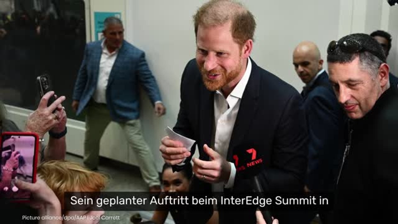 Prinz Harry: Australien-Auftritt wird zur Ohrfeige für den Herzog von Sussex