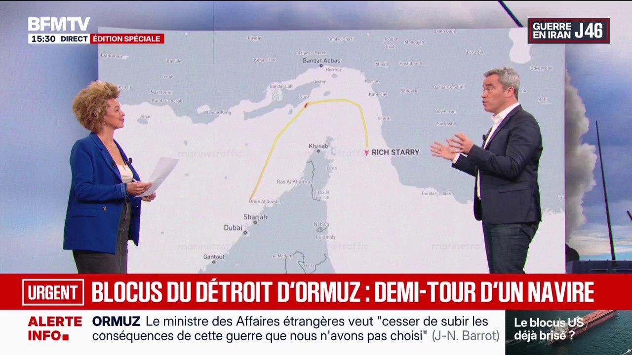 Blocus du détroit d'Ormuz: un pétrolier aperçu une deuxième fois en train de faire demi-tour
