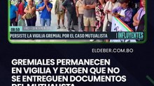 Gremiales permanecen en vigilia y exigen que no se entreguen documentos del Mutualista