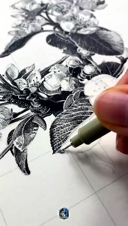 Fine Line Botanical Illustration