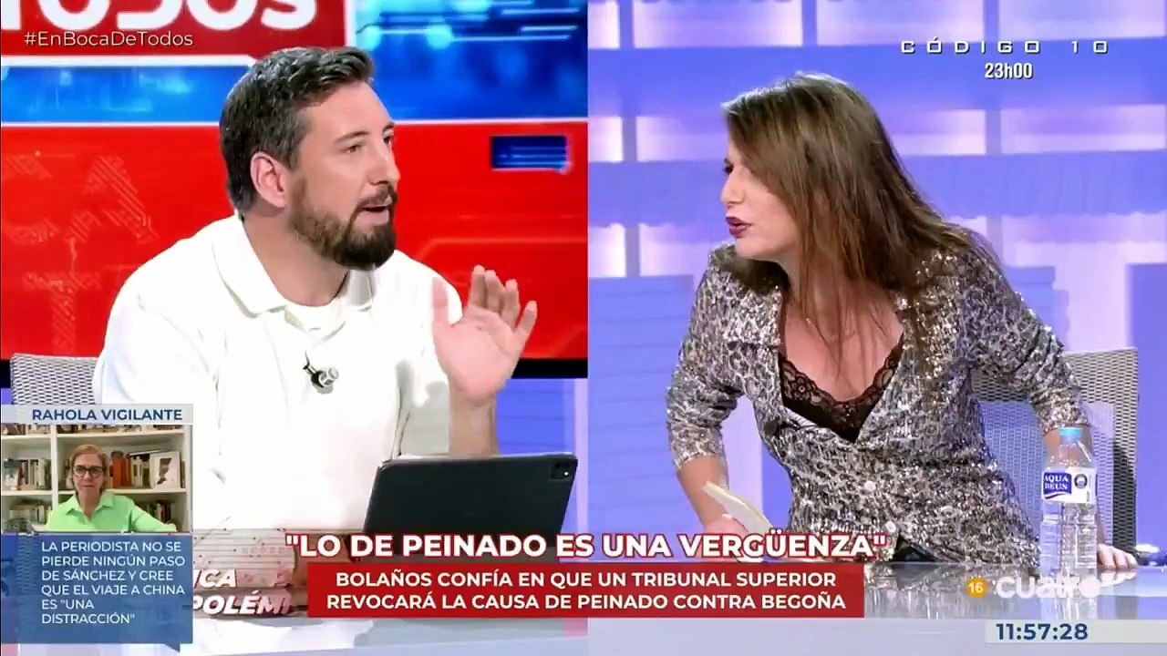 Andrea Levy cierra el pico al lacayo sanchista que se pone faltón defendiendo a Begoña Gómez