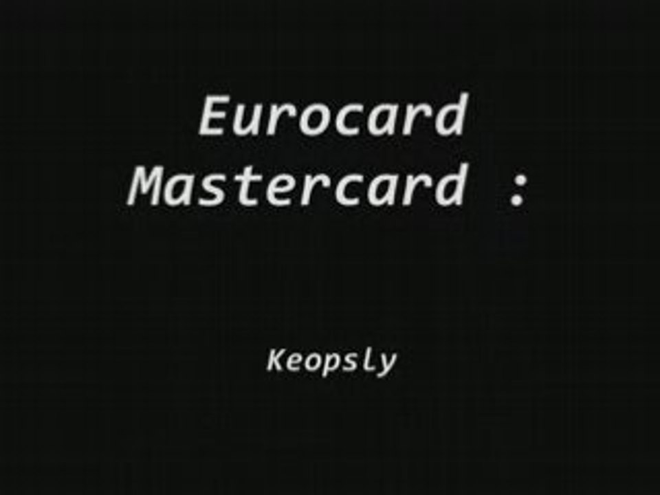 Eurocard mastercard
