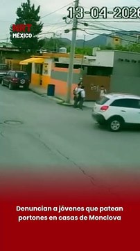 🚨🏘️ Vecinos de Monclova denunciaron en redes sociales a un grupo de jóvenes que presuntamente se dedica a patear portones de domicilios para después huir corriendo.