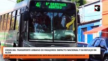 Crisis del transporte urbano de pasajeros: impacto nacional y su reflejo en Alem