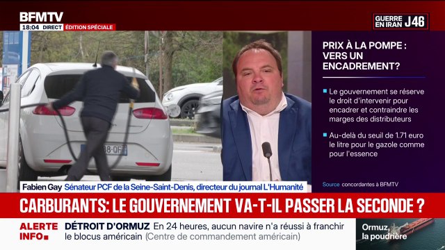 Encadrement du carburant: Il faut aller sur la transparence des marges pour regarder s'il y a des superprofits , explique Fabien Gay, sénateur (PCF)