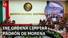 INE ordena a Morena eliminar 25 registros por presunta afiliación indebida