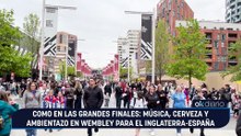Como en las grandes finales: música, cerveza y ambientazo en Wembley para el Inglaterra-España