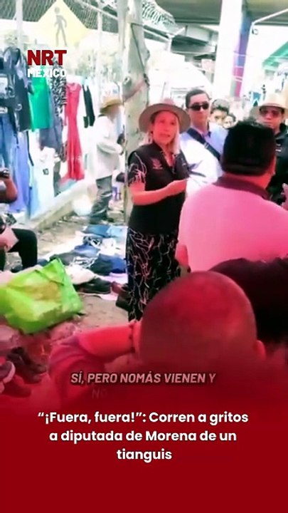 🗣️ Comerciantes de un tianguis corrieron a la diputada de la 4T, Ana Buendía, al grito de “¡Fuera, fuera!”, luego de acusarla de no cumplir con las promesas que habría realizado.