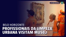 Profissionais da limpeza urbana visitam museu