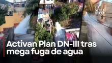 Fuga masiva de agua provoca desastre en Álvaro Obregón