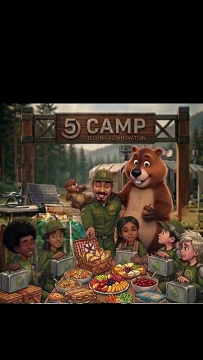 5 camp scouts Food for the Journey