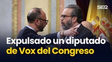 Horizontal-Expulsado un diputado de Vox tras subir al estrado a increpar al presidente segundo del Congreso