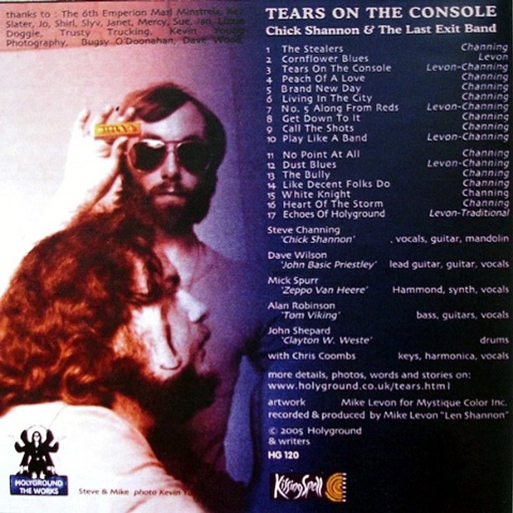 Chick Shannon / Last Exit – Tears On The Console, (Sweat On The Strings)  Blues Rock, Psychedelic Rock  1975
