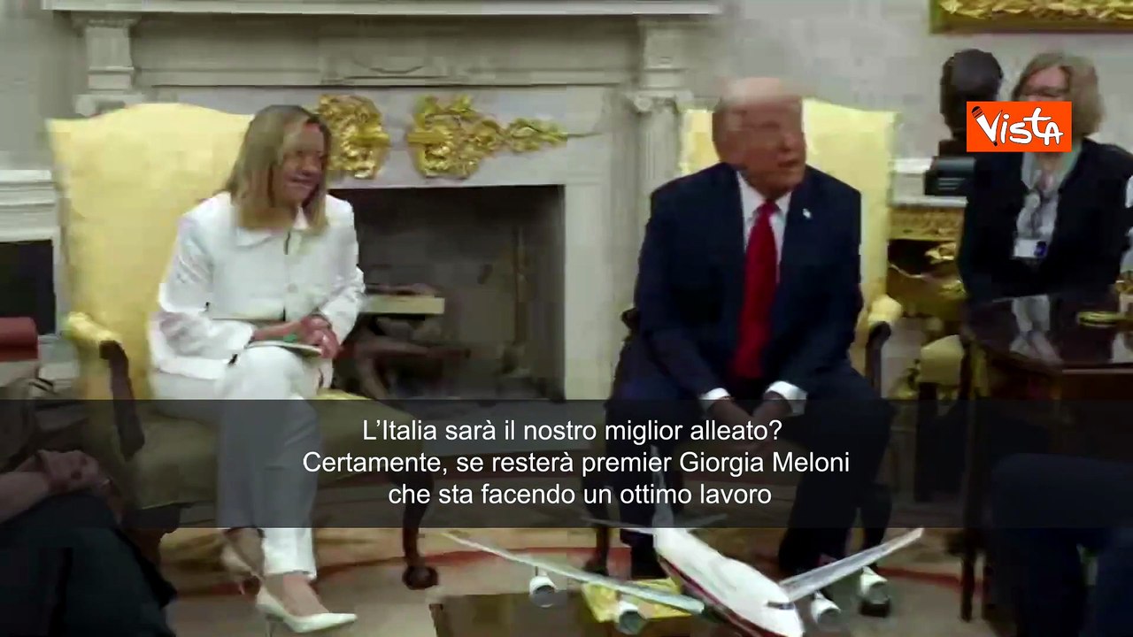 ARCHIVIO Meloni, Italia alleata degli Usa e le formiche. La domanda di Vista a Trump nel 2025