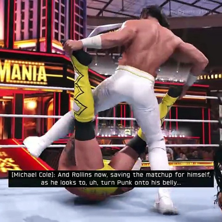 Roman Reigns Vs CM Punk Vs Seth Rollins at WrestleMania - WWE 2K26 Showcase