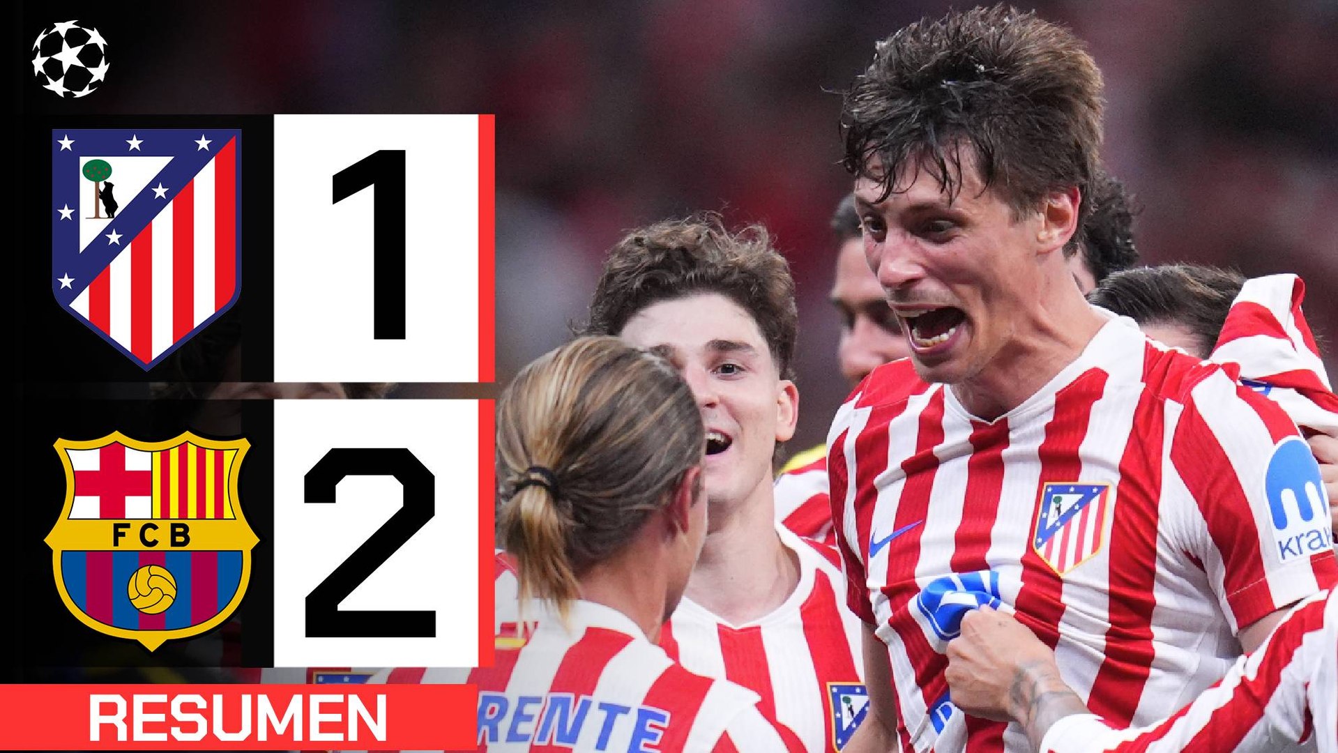 Atlético de Madrid 1-2 Barcelona | Resumen Champions League