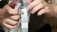 Watch a beautiful shoulder bag being crafted step by step using a sewing machine.