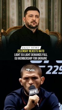 Zelensky Demands Full EU Membership! 🇪🇺 #Ukraine #Zelensky #Khabib