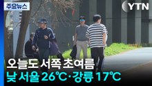 [출근길 YTN 날씨 4/15] 오늘도 서쪽 초여름 날씨, 서울 26℃...동쪽은 선선 / YTN