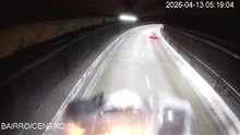 Vídeo mostra acidente com Porsche dentro do túnel Ayrton Senna em São Paulo