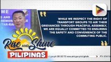 PNP, ipatutupad ang mahigpit na seguridad sa nakatakdang 3 araw na tigil-pasada ng ilang transport group