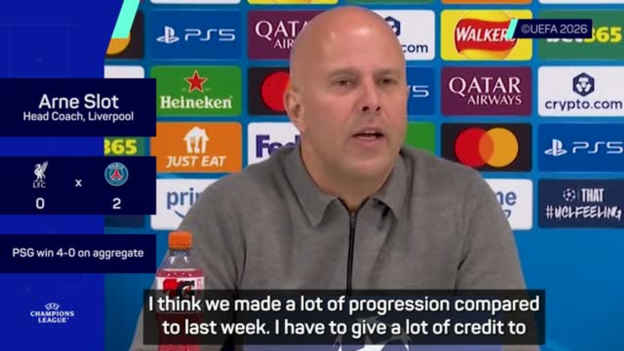 Slot says 'future looks very bright' despite Liverpool's Champions League exit