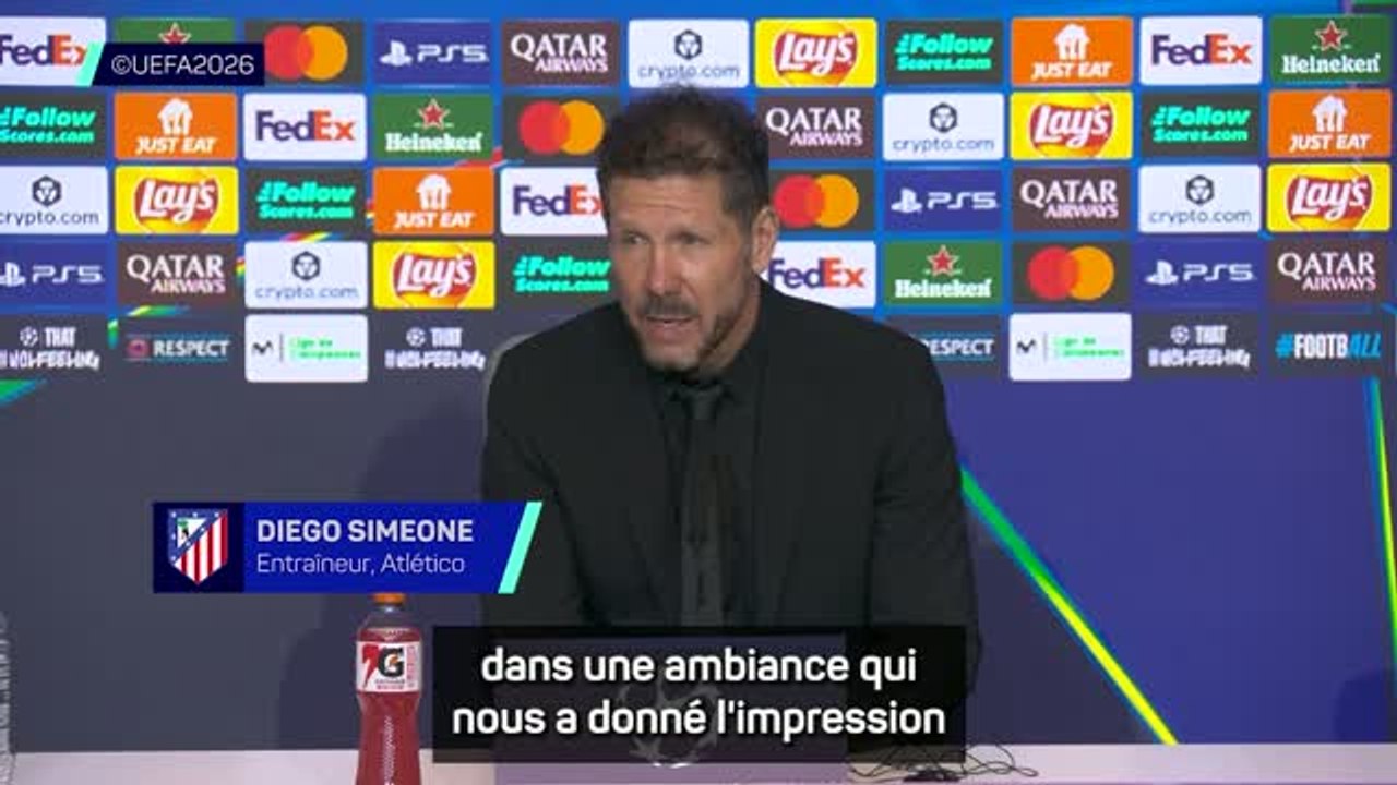 Atlético - Simeone : “Un match extraordinaire, j’ai dit aux joueurs merci”