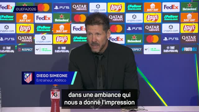 Atlético - Simeone : “Un match extraordinaire, j’ai dit aux joueurs merci”