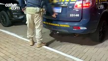 Casal é detido com carro furtado e placa adulterada na BR-277, em Céu Azul