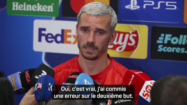 Atlético - Décisif sur le but de Lookman, Griezmann explique avoir voulu se racheter après une erreur
