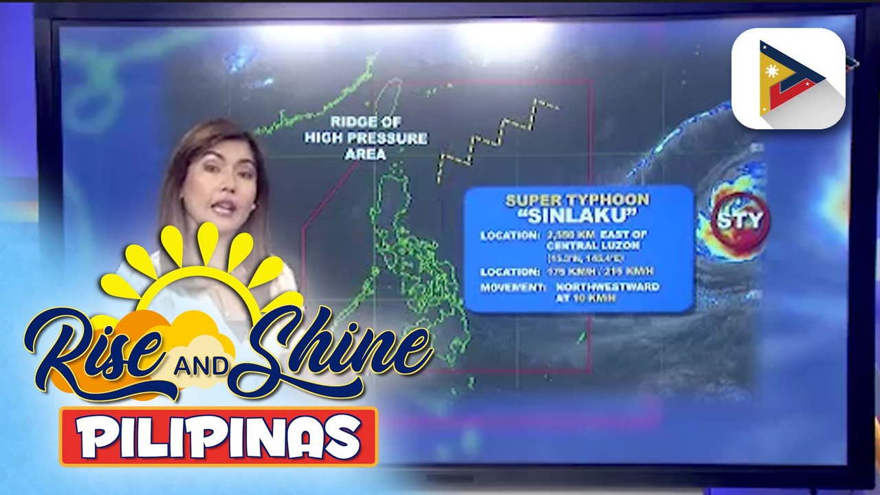 Super Typhoon #Sinlaku, walang direktang epekto sa bansa ayon sa PAGASA; easterlies, muling mararamdaman sa susunod na linggo