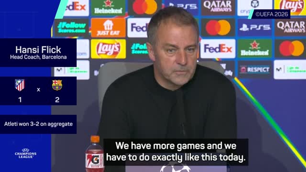 Flick expects young Barca to bounce back after Champions League exit