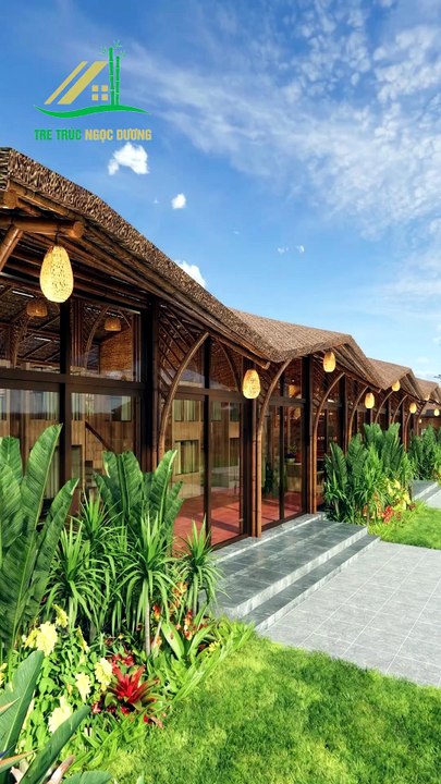 Kiến trúc nhà tre vẫn đang hoàn thiện… nhưng nhà tre mái lá 1080m2 này sắp đón vài trăm người cùng lúc! - Tre Trúc Ngọc Dương